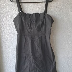 Anthropologie Charcoal Strapless Dress